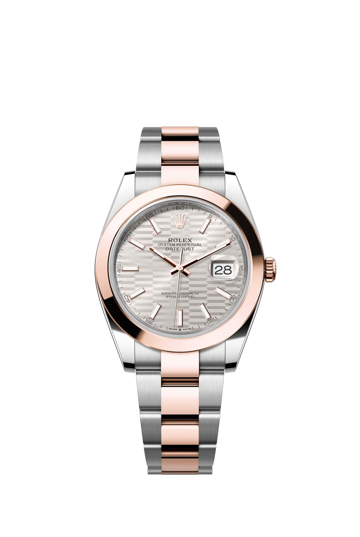 Silver dial watch - Gold bracelet - 41mm