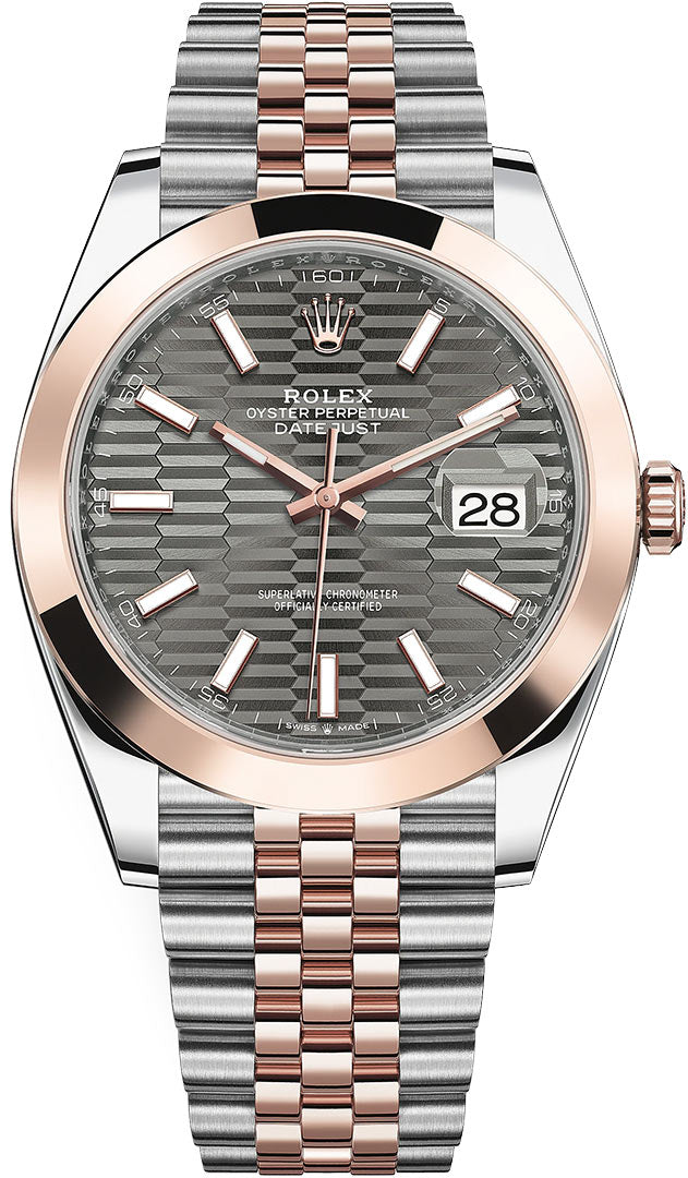 Slate Grey Dial Watch - Gold - 41MM