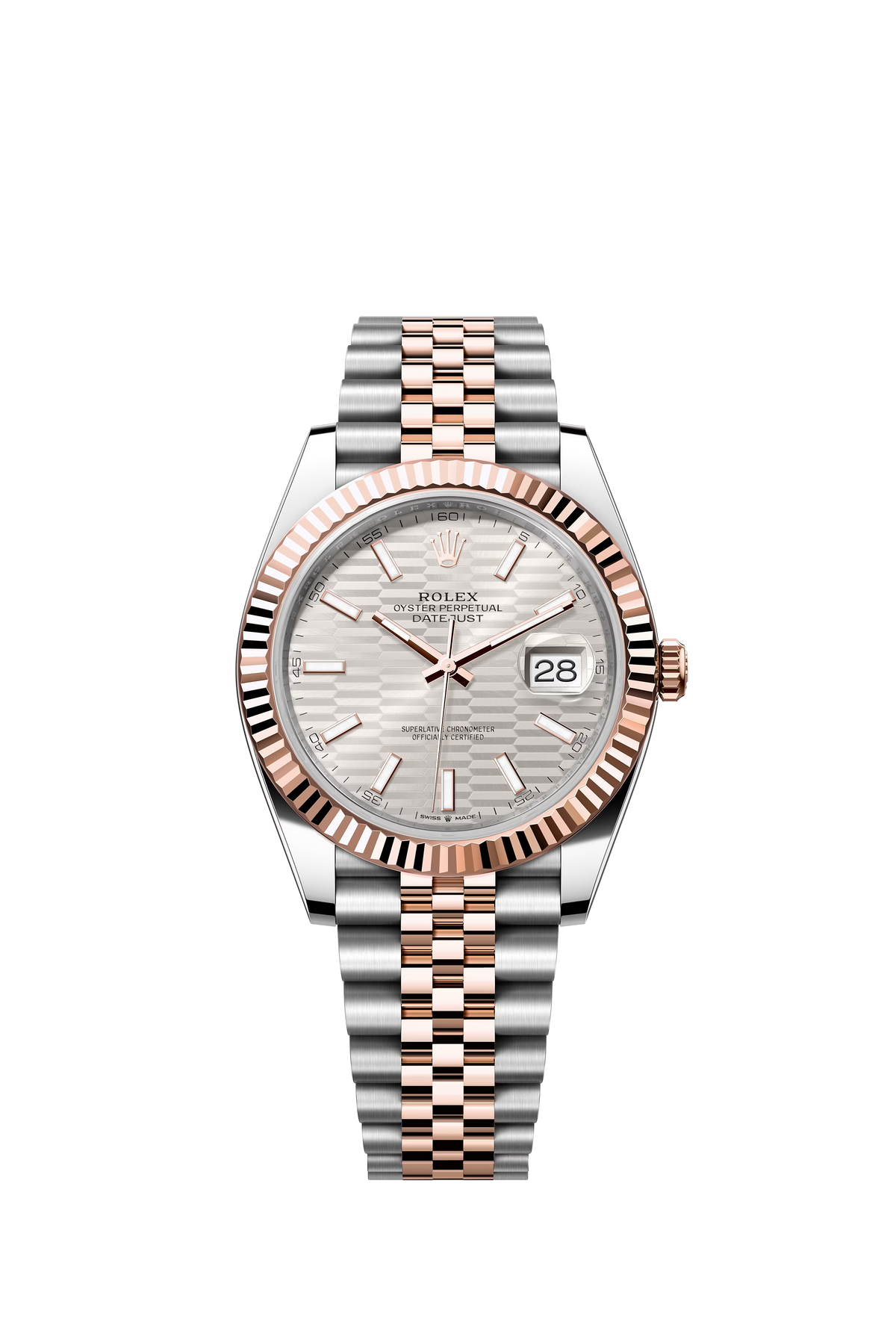 Silver dial watch - Gold bracelet - 41mm