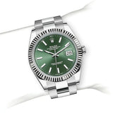 Mint Green Dial Watch -Silver-41MM