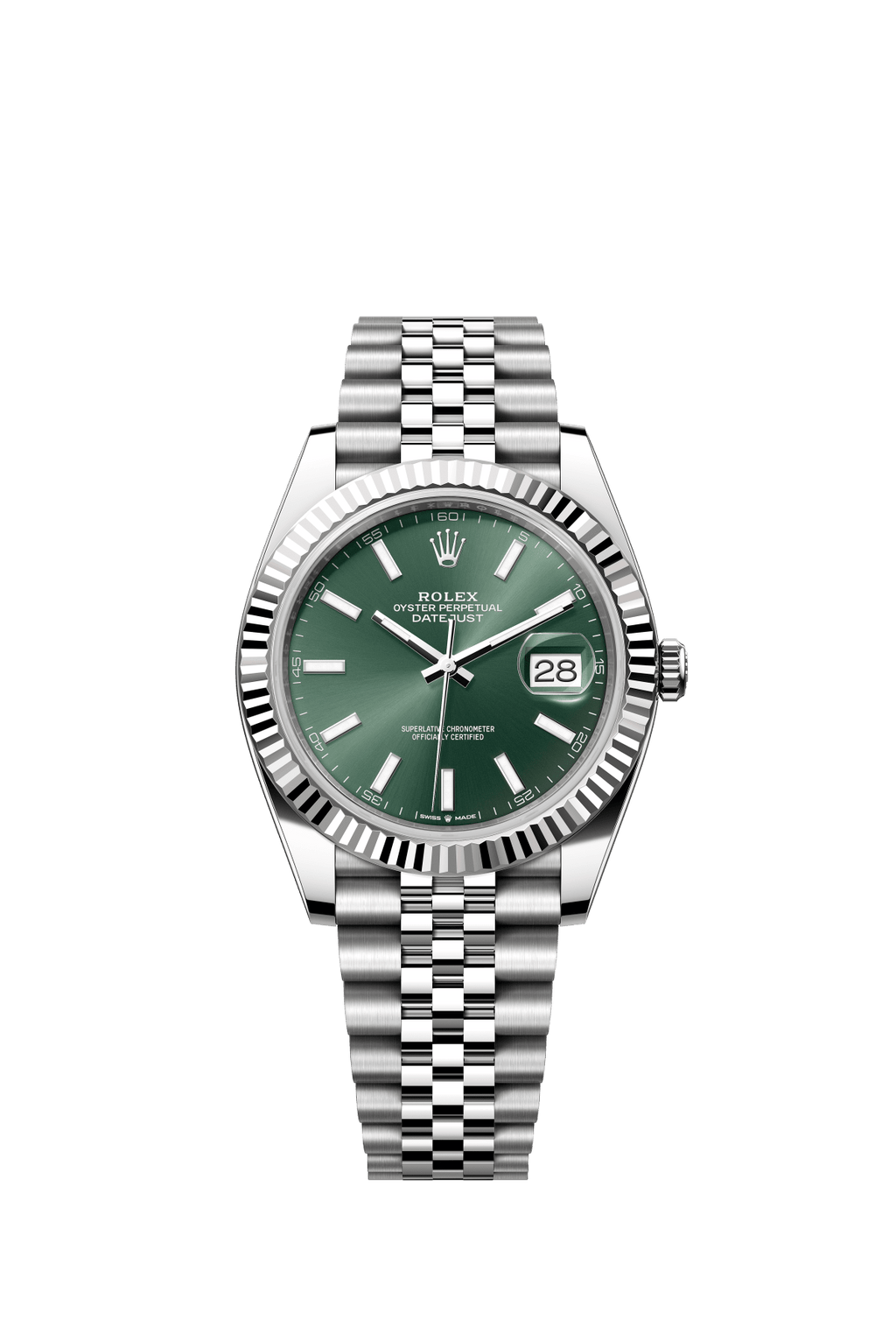 Mint Green Dial Watch -Silver-41MM