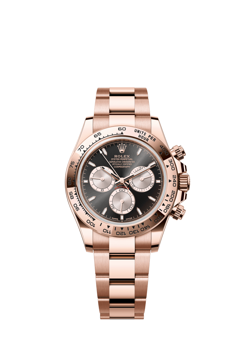 Shiny black dial - gold strap - 40MM