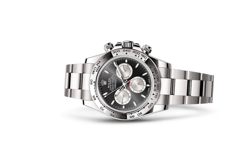 Shiny black dial - Silver strap - 40MM