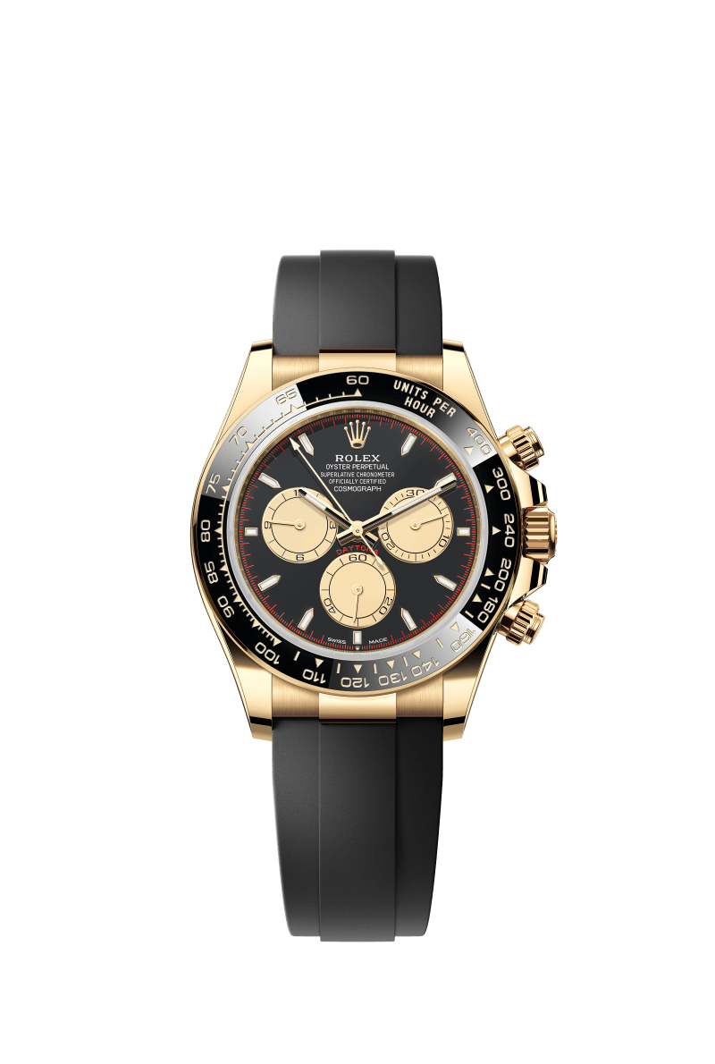 Pure black dial - black strap - 40MM