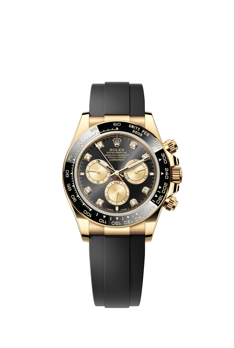 Shiny black dial - black strap - 40MM