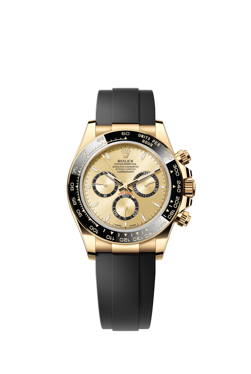 Gold dial - Black strap - 40MM