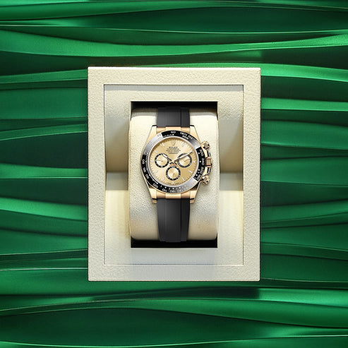 Gold dial - Black strap - 40MM