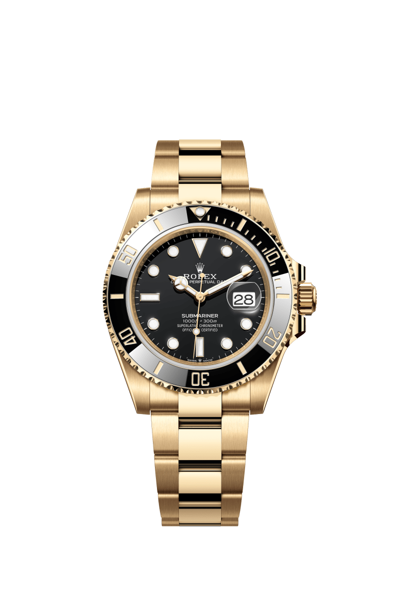 Black Dial Watch - Gold-41MM