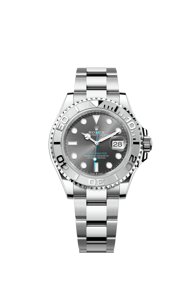 Rhodium White Dial Watch - Silver - 40MM
