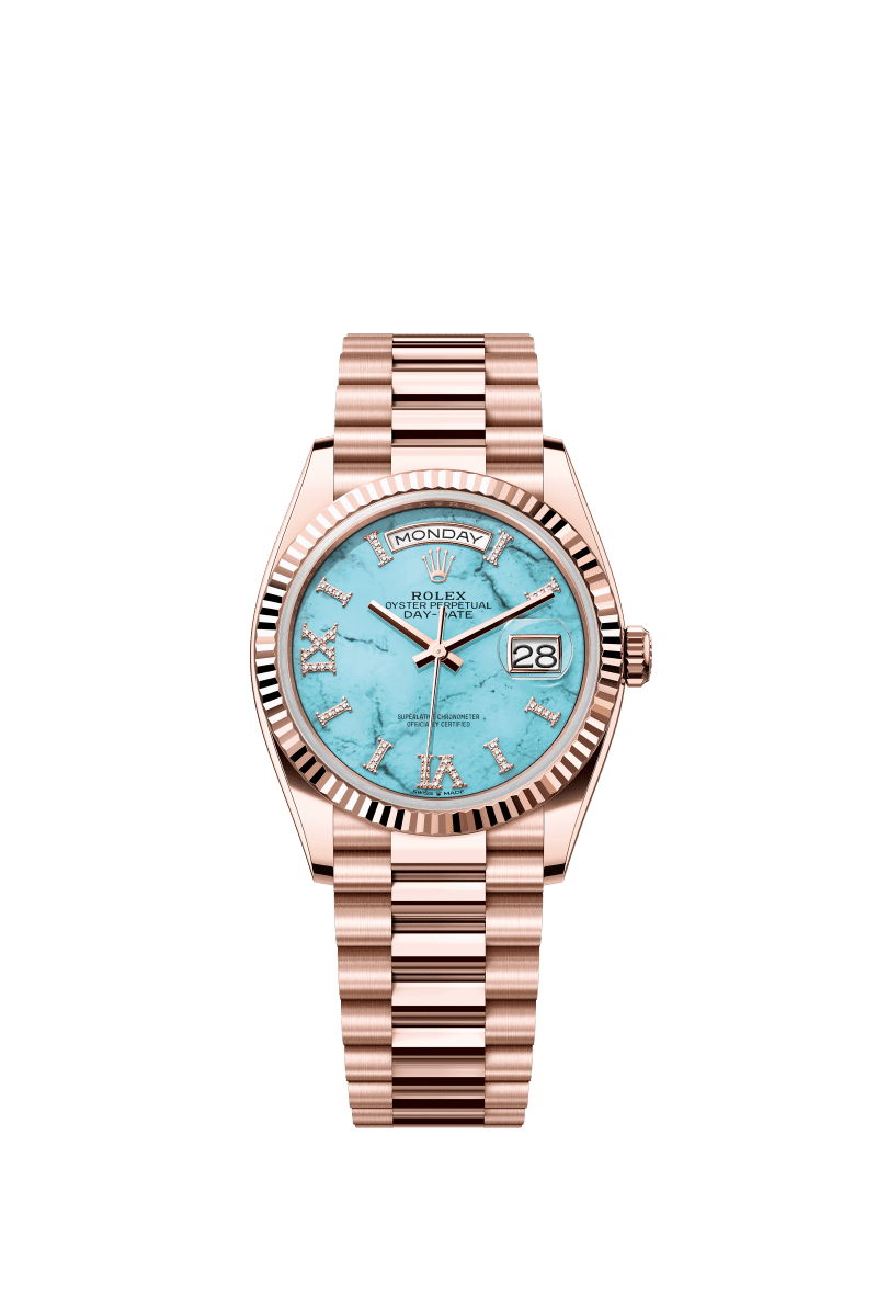 Blue dial - Gold strap - 36mm