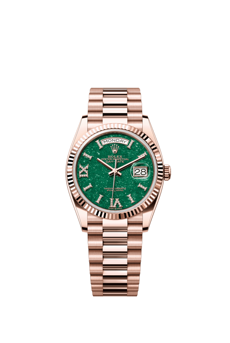 Green dial - Gold strap - 36mm