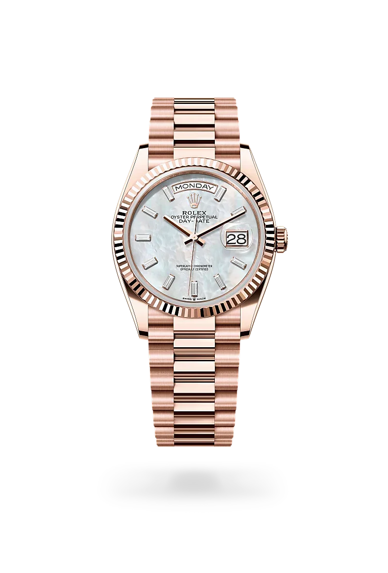 White dial - Gold strap - 36mm
