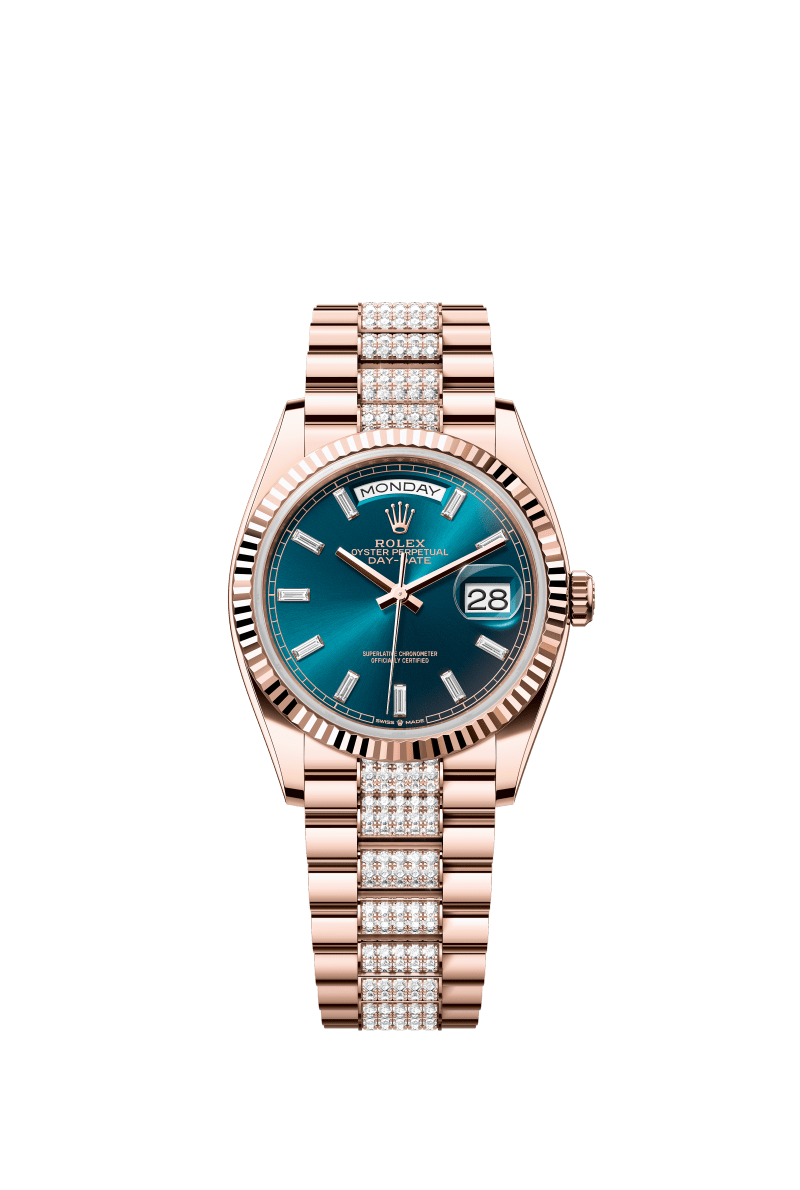 Blue dial - Gold strap - 36mm