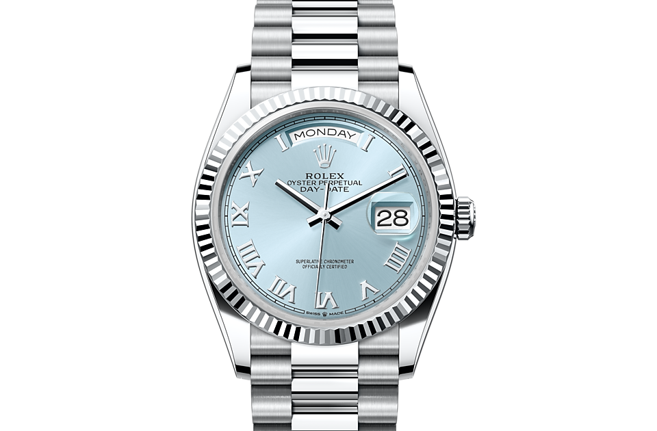 Lce blue dial - Silver strap - 36mm