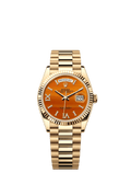 Orange dial - Gold strap - 36mm
