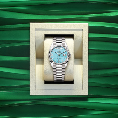 Blue dial - Silver strap - 36mm