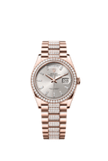 Silver dial - Gold strap - 36 mm