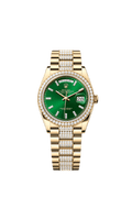Bright green dial - Gold strap - 36mm