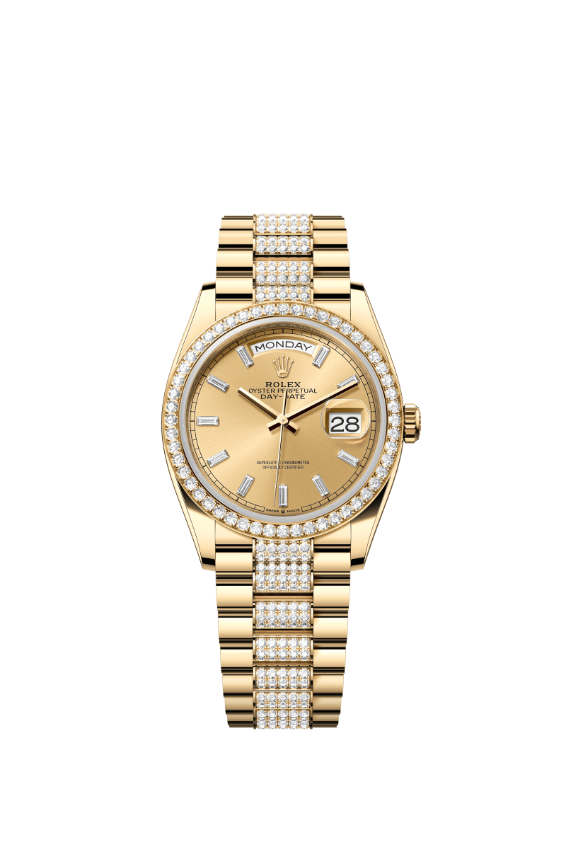 Champagne dial - Gold strap - 36mm