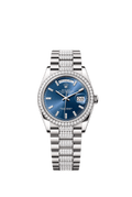 Bright blue dial - Silver strap - 36mm