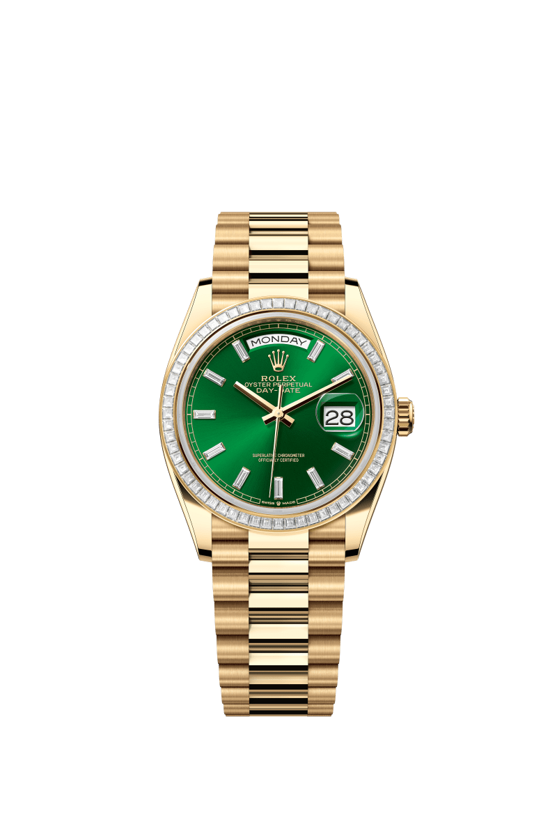 Green dial - Gold strap - 36mm