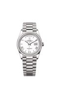 White dial - Silver strap - 36mm