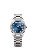 Bright blue dial - Silver strap - 36mm