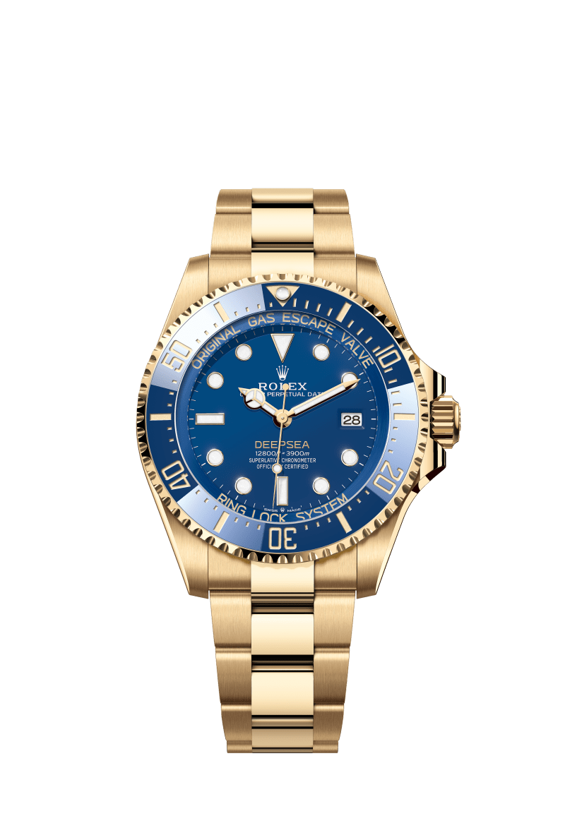 Blue dial watch-gold-44MM