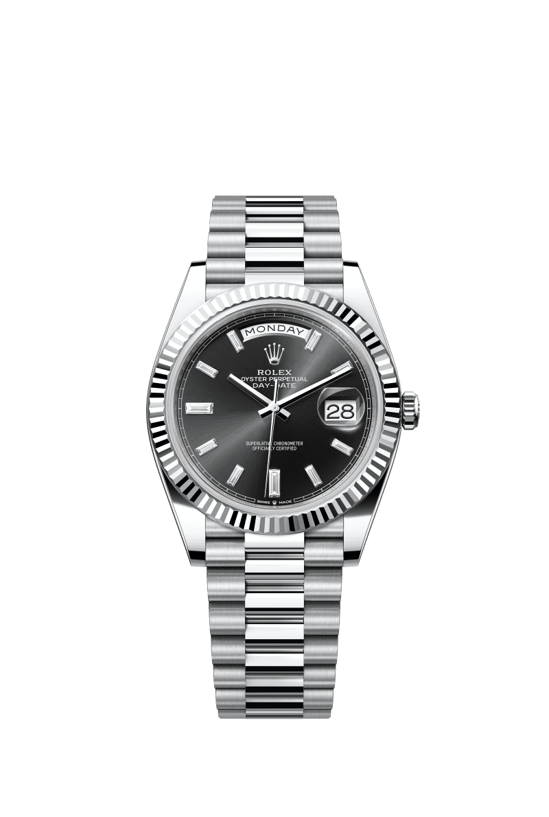 Black dial - Silver strap - 40mm