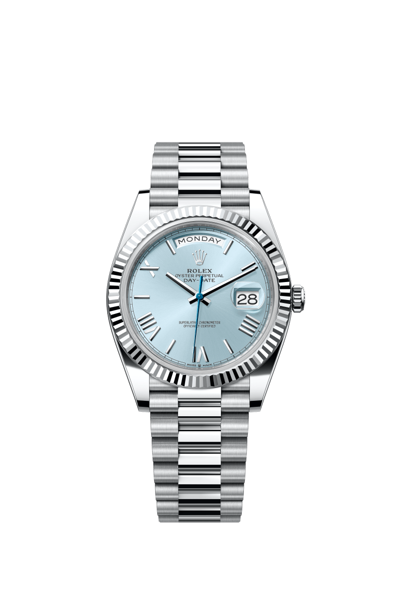 Blue dial - Silver strap - 40mm