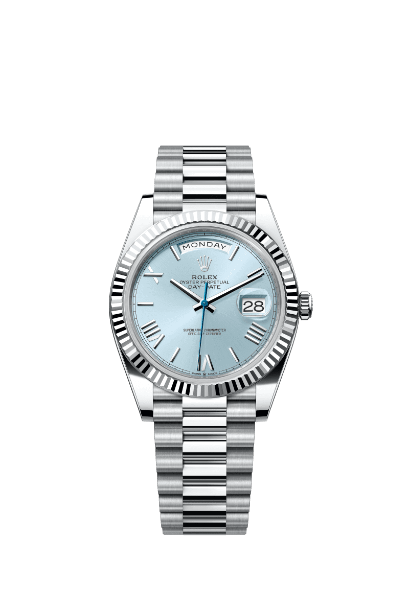 Blue dial - Silver strap - 40 mm