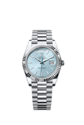 Lce blue dial - Silver strap - 40mm