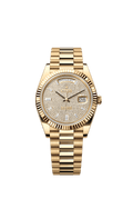 Full diamond dial - Gold strap - 40 mm