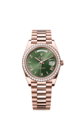 Olive green dial - Gold strap - 40 mm