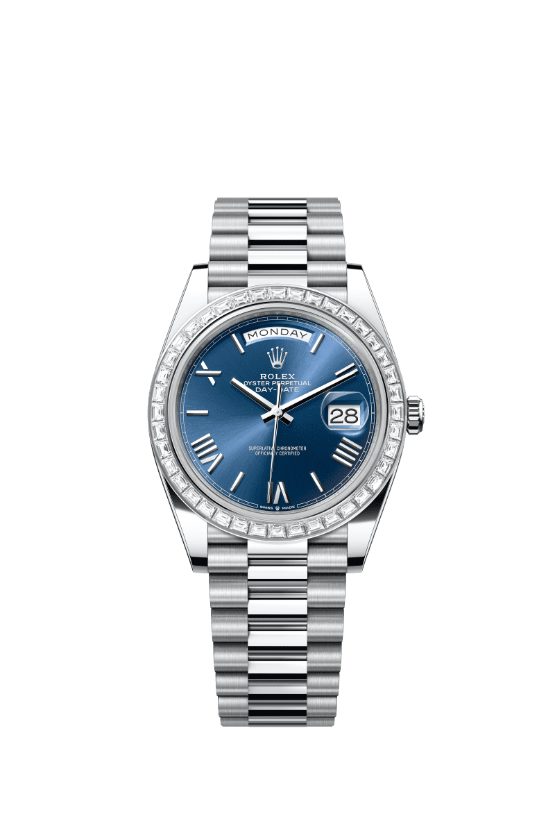 Blue dial - Silver strap - 40 mm