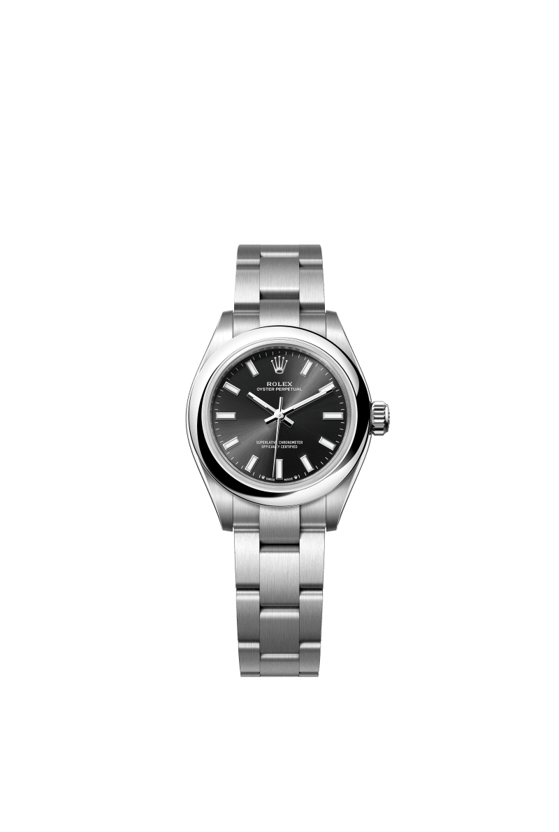 Black Dial Watch-Silver-28MM