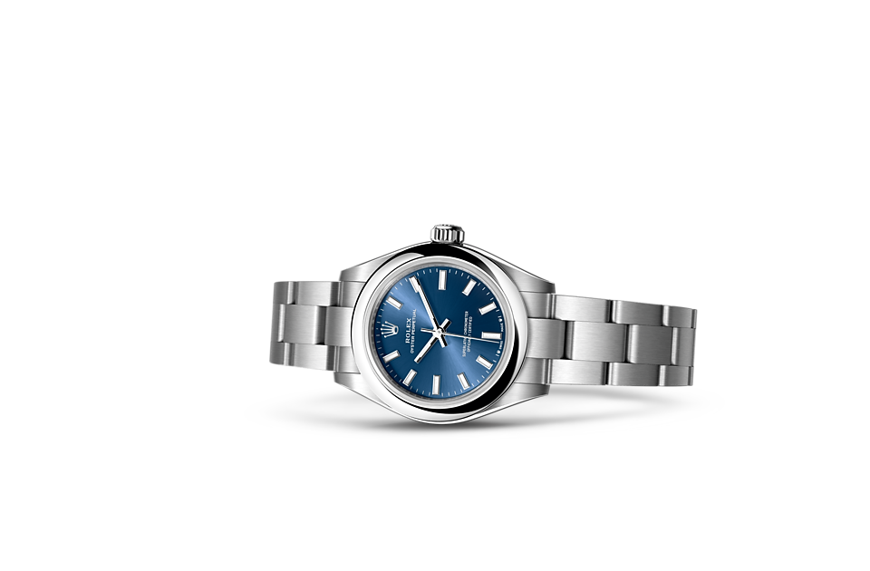Bright blue dial watch-silver-36MM