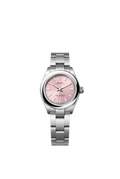 Pink Dial Watch-Silver-28MM