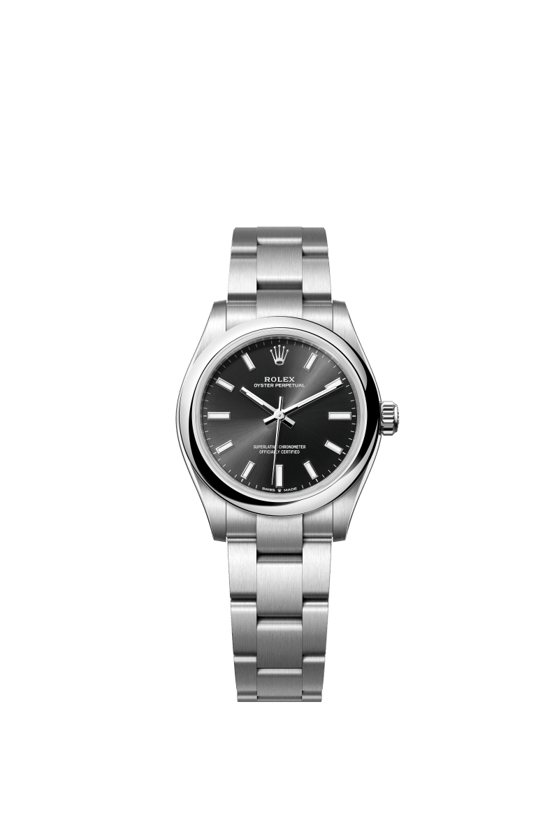 Black dial watch-Silver-31MM