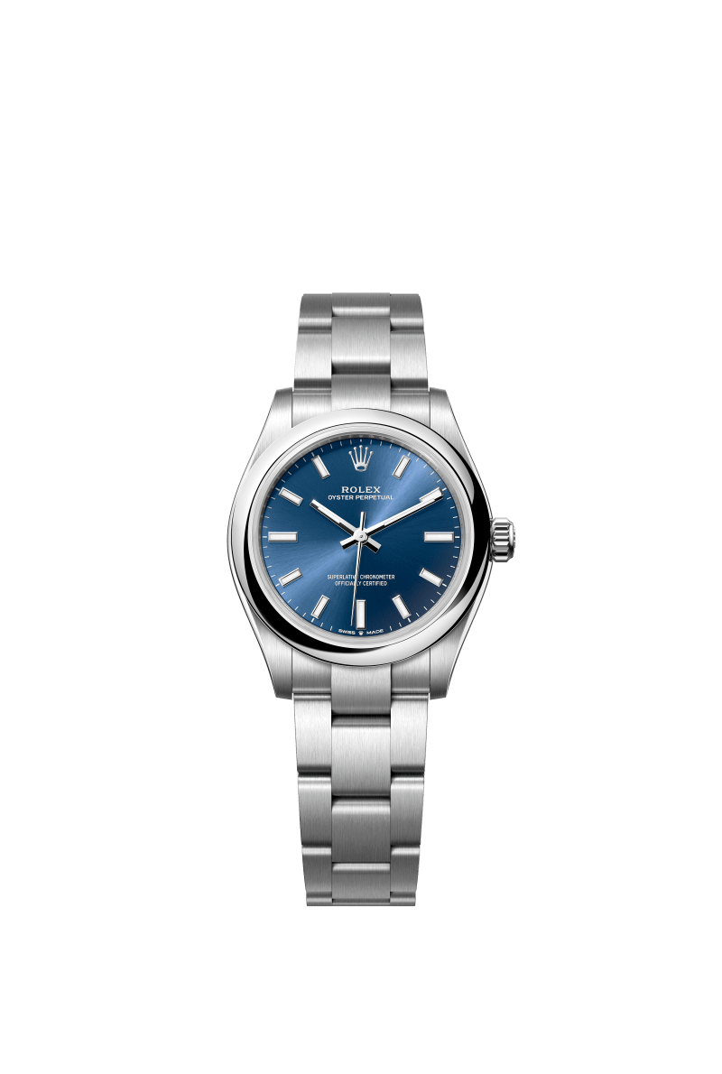 Blue Dial Watch-Silver-31MM