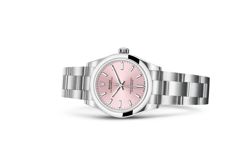 Pink Dial Watch-Silver-31MM