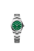 Green Dial Watch-Silver-31MM
