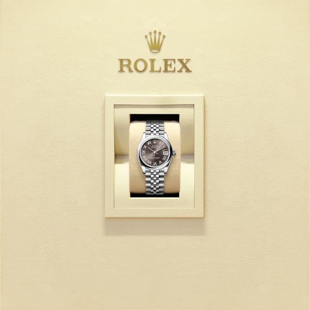 Dark grey dial watch -Silver bracelet -31mm
