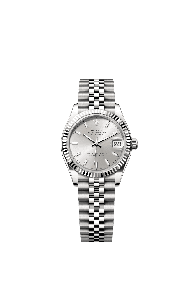 Silver dial watch -Silver bracelet -31mm