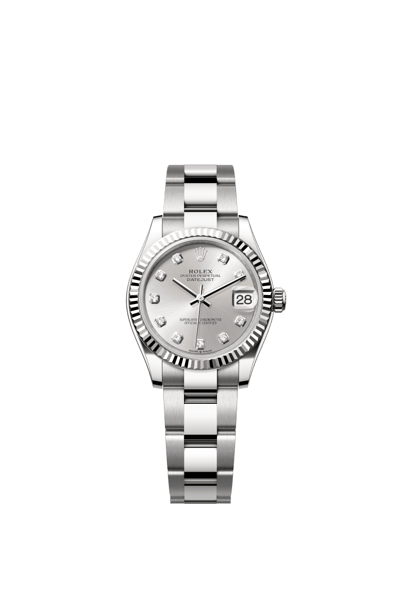 Silver dial watch -Silver bracelet -31mm