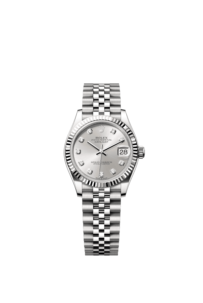 Silver dial watch -Silver bracelet -31mm
