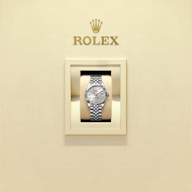 Silver dial watch -Silver bracelet -31mm