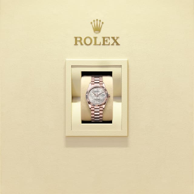 Silver dial watch - Gold bracelet - 31mm