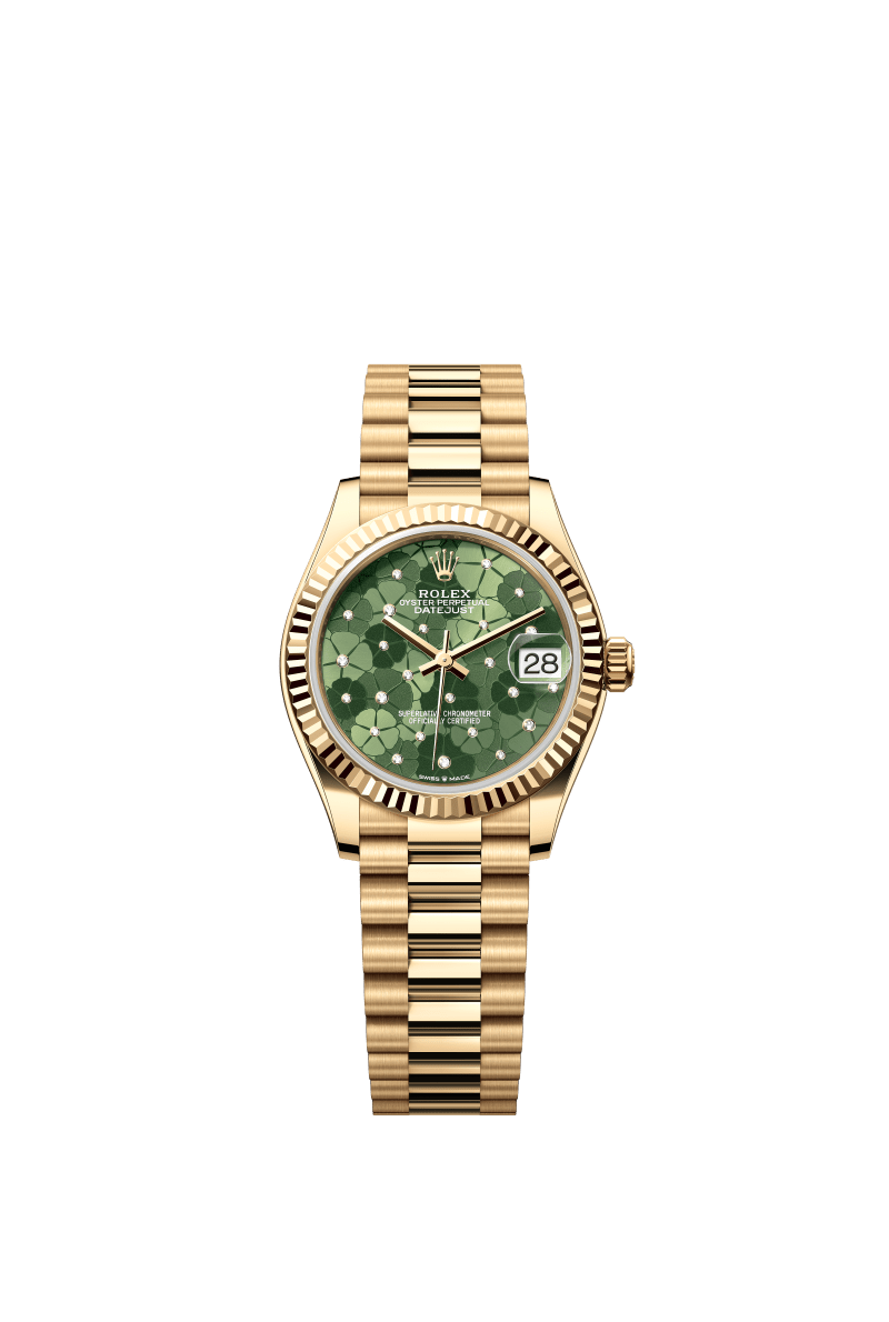 Olive Green Dial Watch - Gold - 31MM