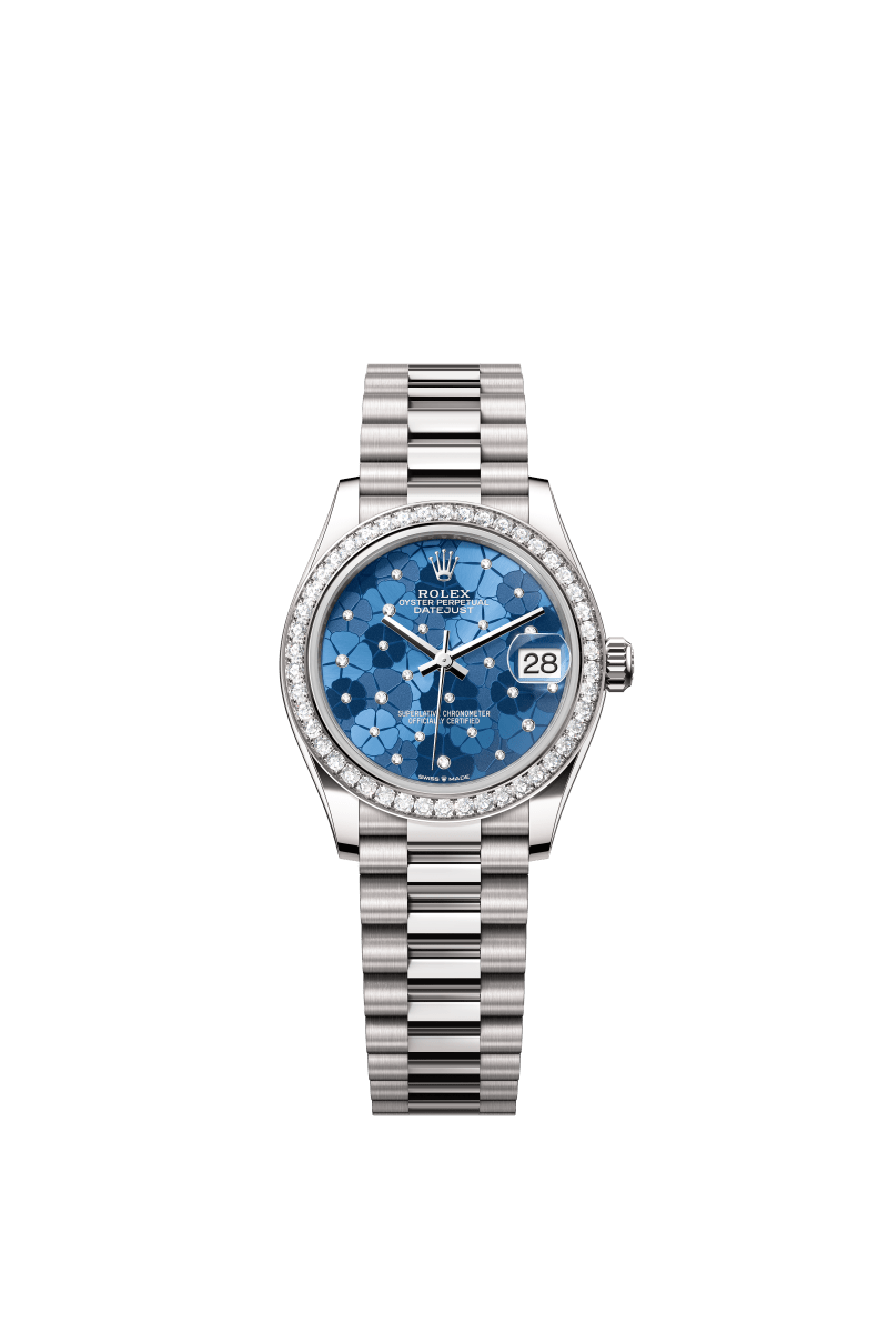 Sky Blue Dial Watch - Silver-31MM